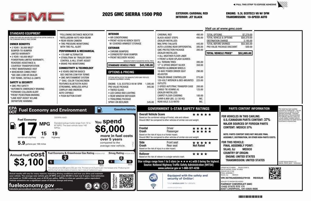 2025 GMC Sierra 1500 Pro