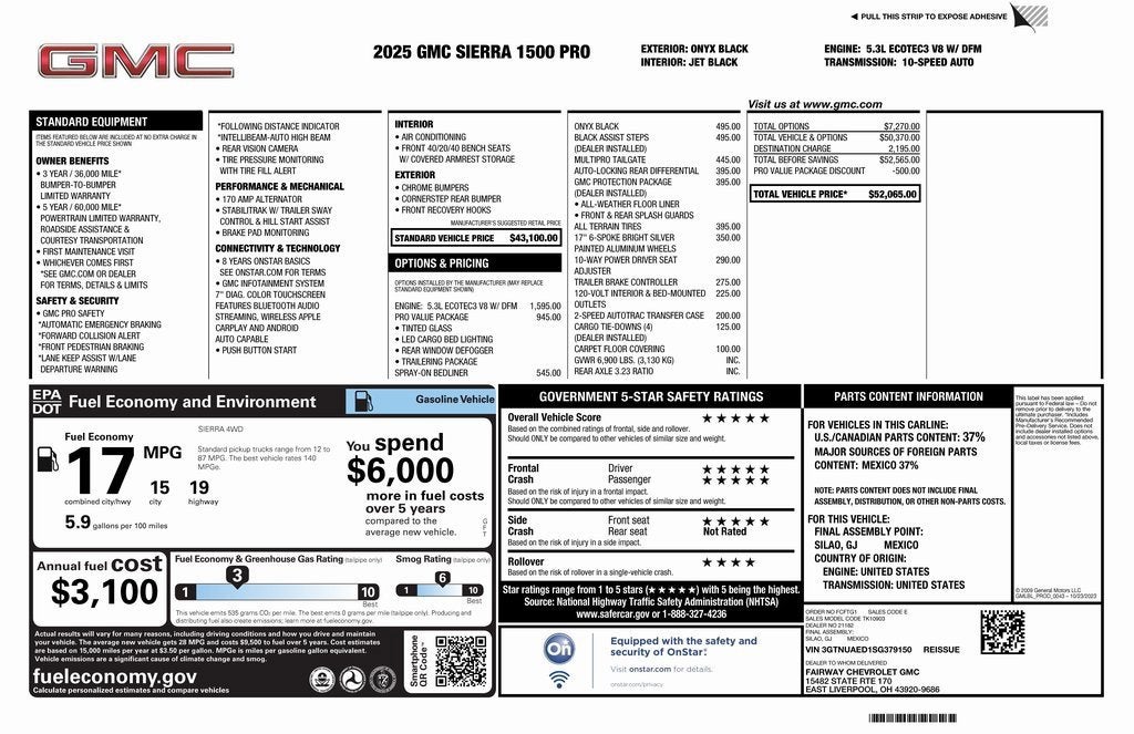 2025 GMC Sierra 1500 Pro