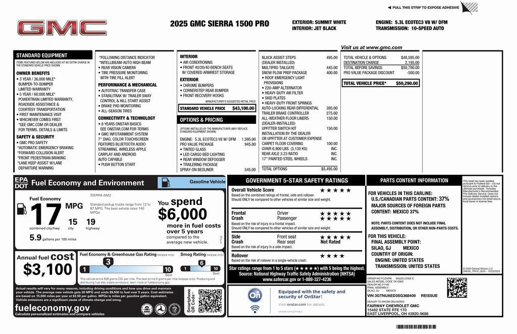 2025 GMC Sierra 1500 Pro