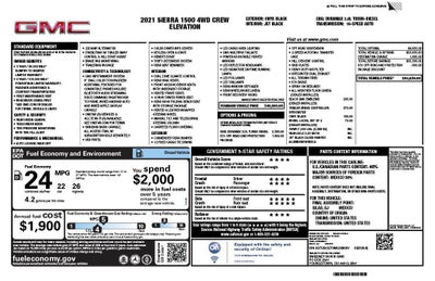 2021 GMC Sierra 1500 Elevation