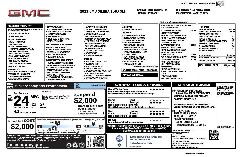 2023 GMC Sierra 1500 SLT