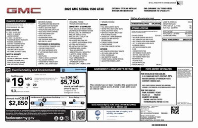 2026 GMC Sierra 1500 AT4X