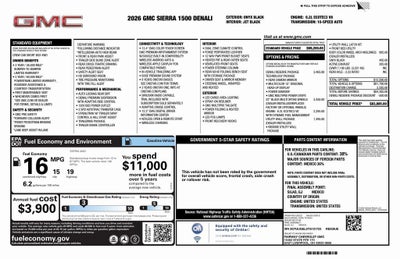 2026 GMC Sierra 1500 Denali