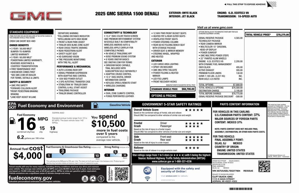 2025 GMC Sierra 1500 Denali