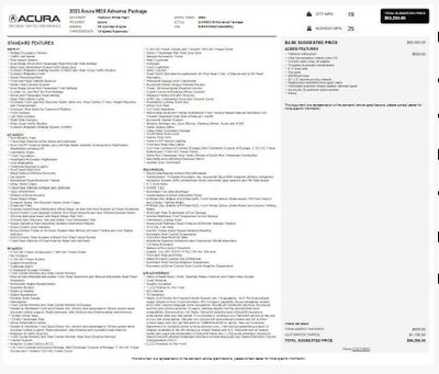 2023 Acura MDX w/Advance Package