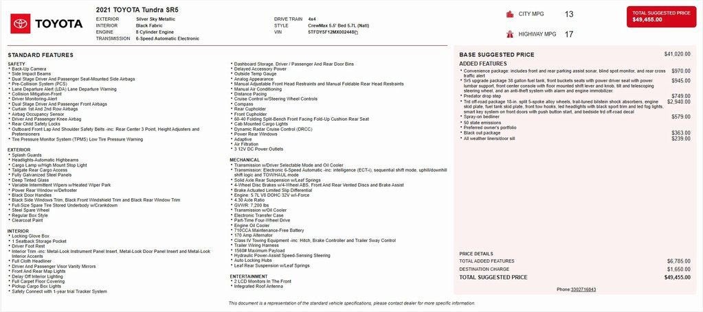 2021 Toyota Tundra SR5
