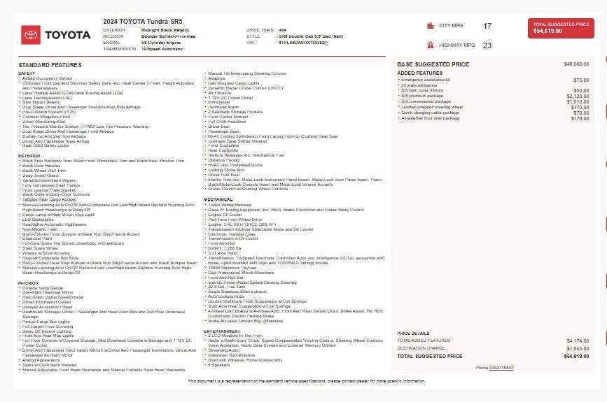 2024 Toyota Tundra 4WD SR5