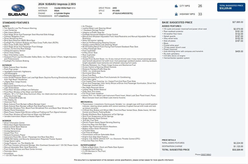 2024 Subaru Impreza RS 5-Door