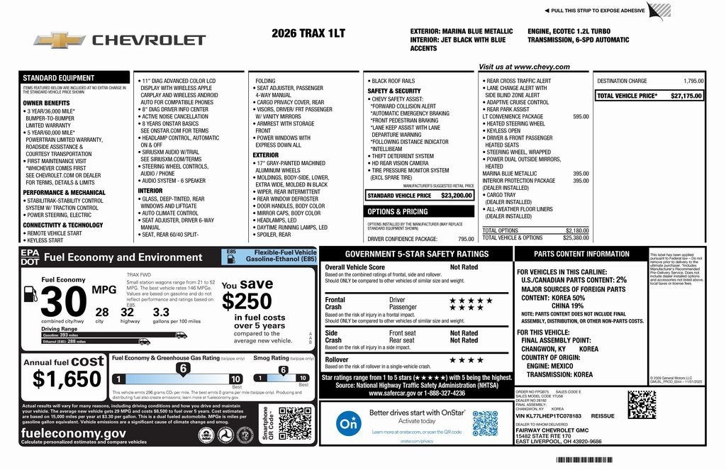 2026 Chevrolet Trax LT