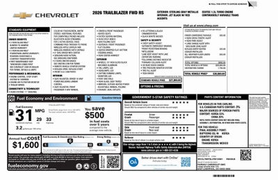 2026 Chevrolet Trailblazer RS