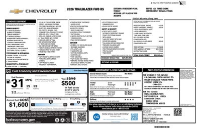 2026 Chevrolet Trailblazer RS