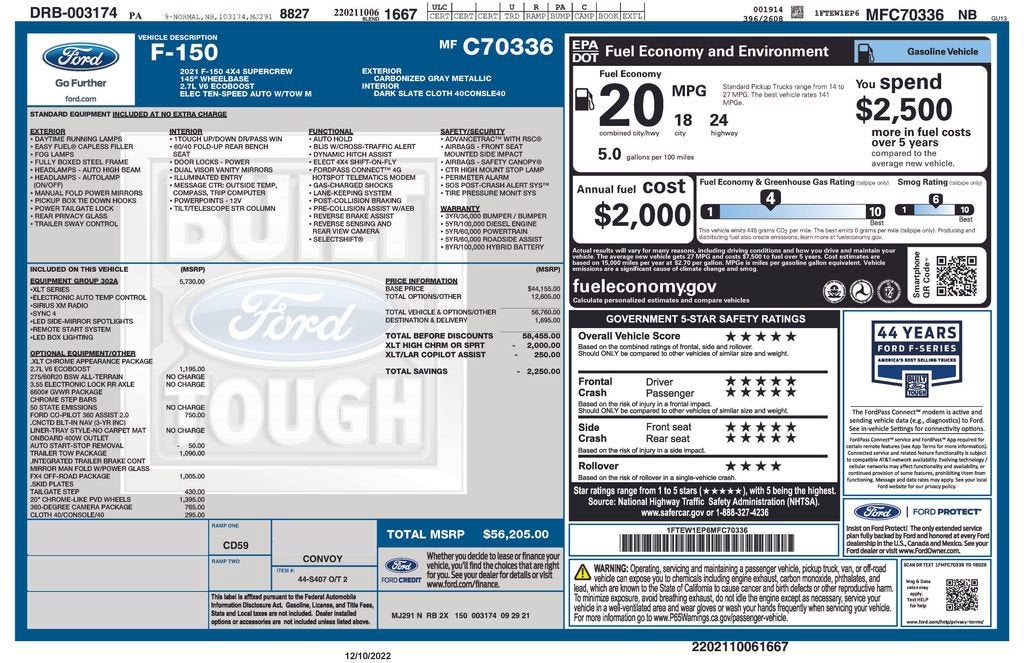 2021 Ford F-150 XLT