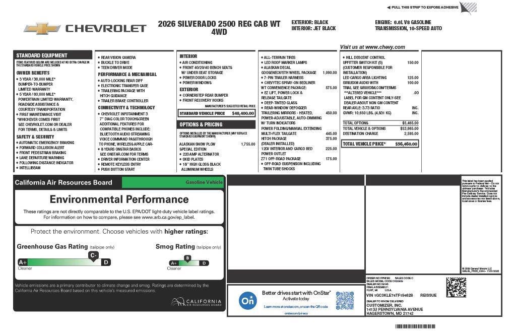 2026 Chevrolet Silverado 2500 HD WT