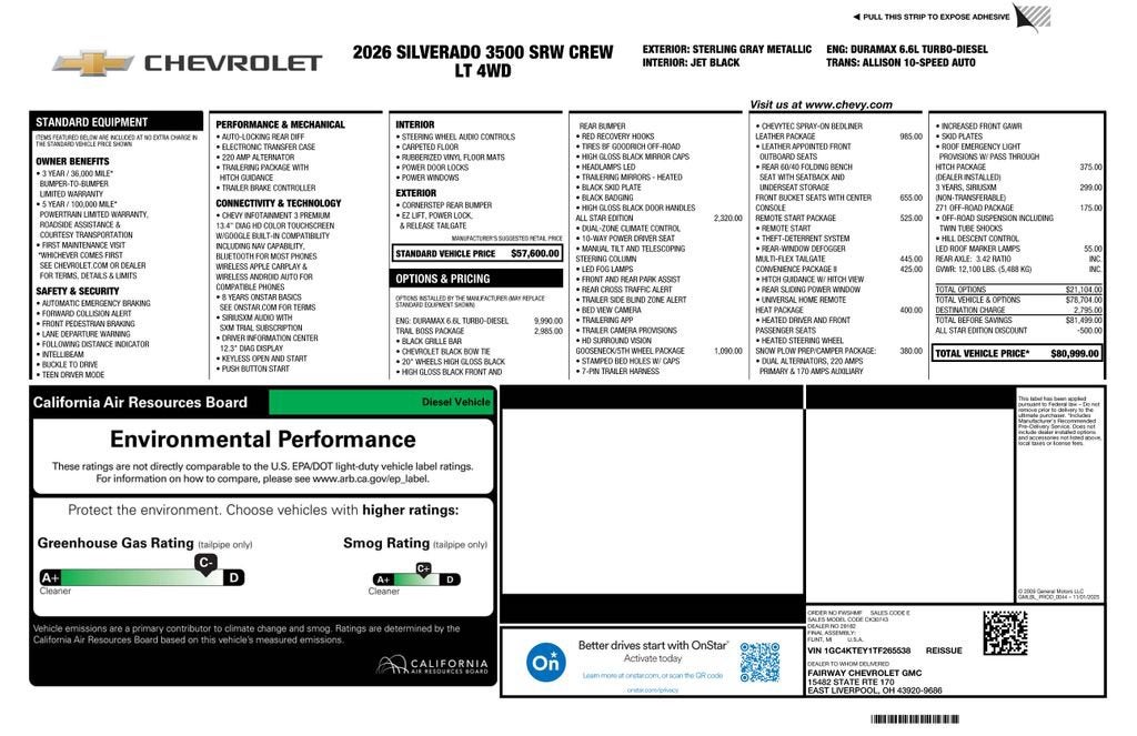2026 Chevrolet Silverado 3500 HD LT