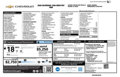 2026 Chevrolet Silverado 1500 RST