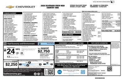 2026 Chevrolet Silverado 1500 High Country