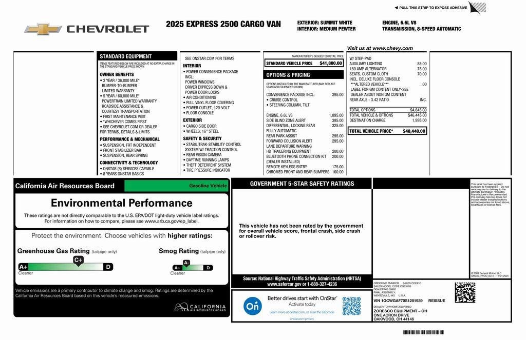 2025 Chevrolet Express Cargo WT
