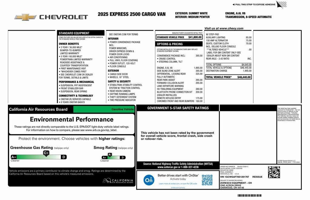 2025 Chevrolet Express Cargo WT