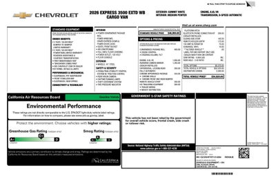 2026 Chevrolet Express Cargo WT