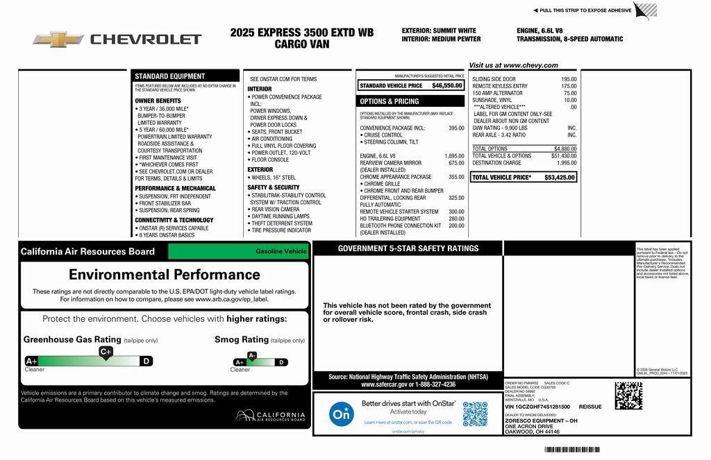 2025 Chevrolet Express Cargo WT