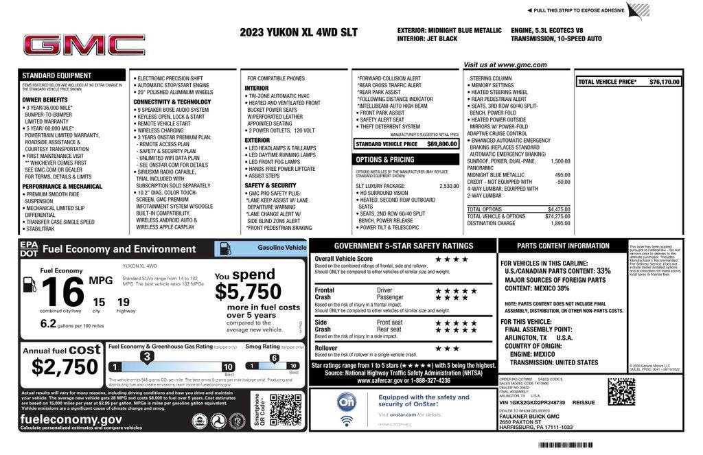 2023 GMC Yukon XL SLT