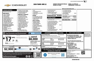 2026 Chevrolet Tahoe LS