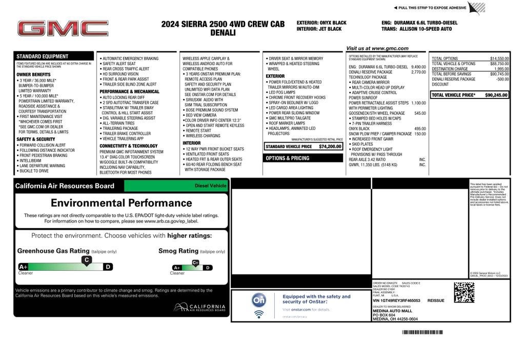 2024 GMC Sierra 2500 HD Denali