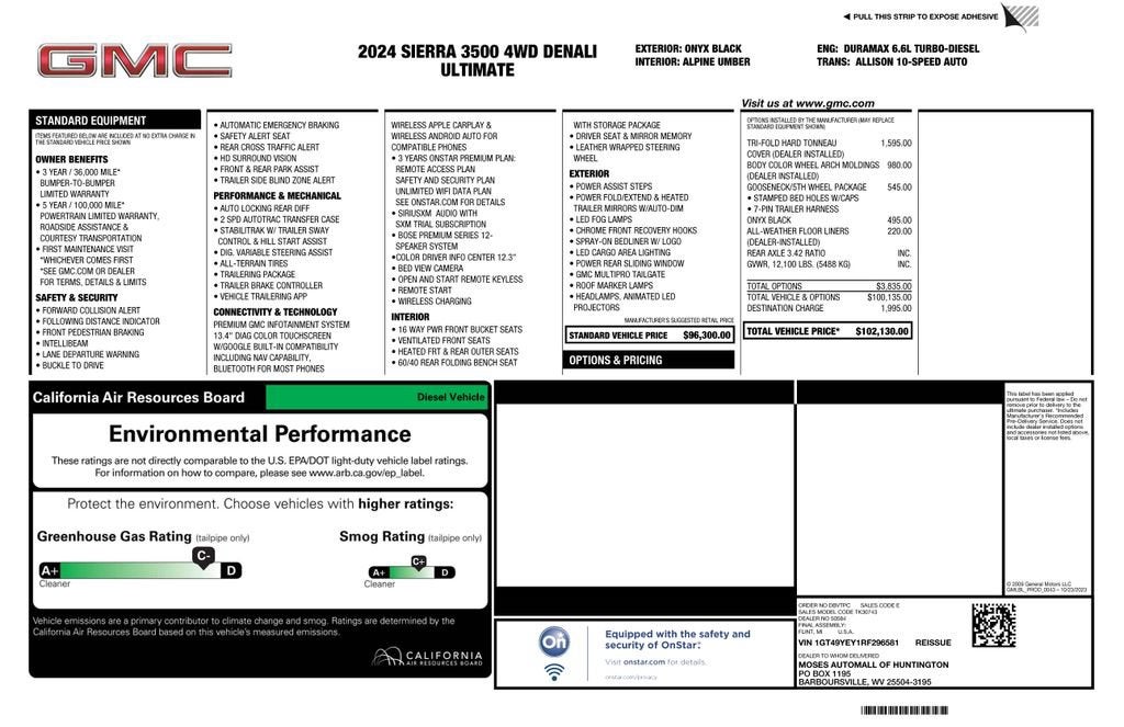 2024 GMC Sierra 3500 HD Denali Ultimate