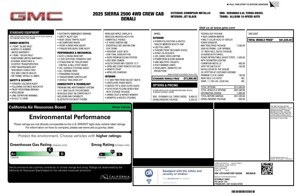 2025 GMC Sierra 2500 HD Denali