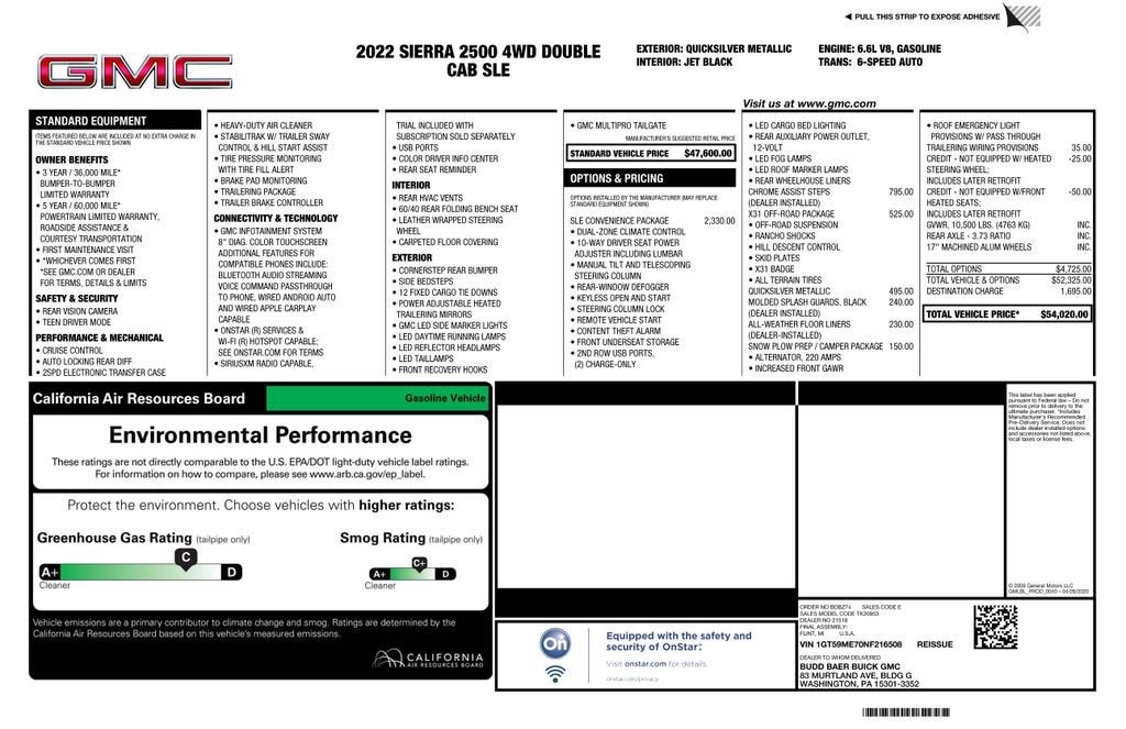 2022 GMC Sierra 2500 HD SLE