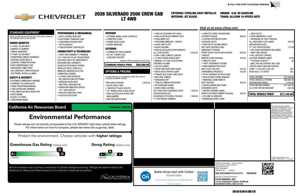 2026 Chevrolet Silverado 2500 HD LT