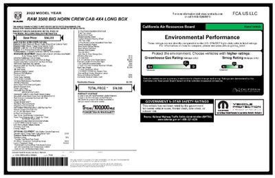 2022 RAM 3500 Big Horn Crew Cab 4x4 8' Box