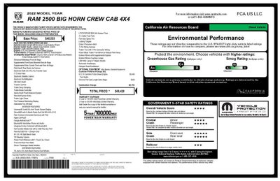2022 RAM 2500 Big Horn Crew Cab 4x4 6'4" Box
