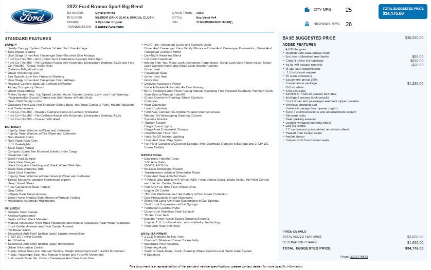 2022 Ford Bronco Sport Big Bend
