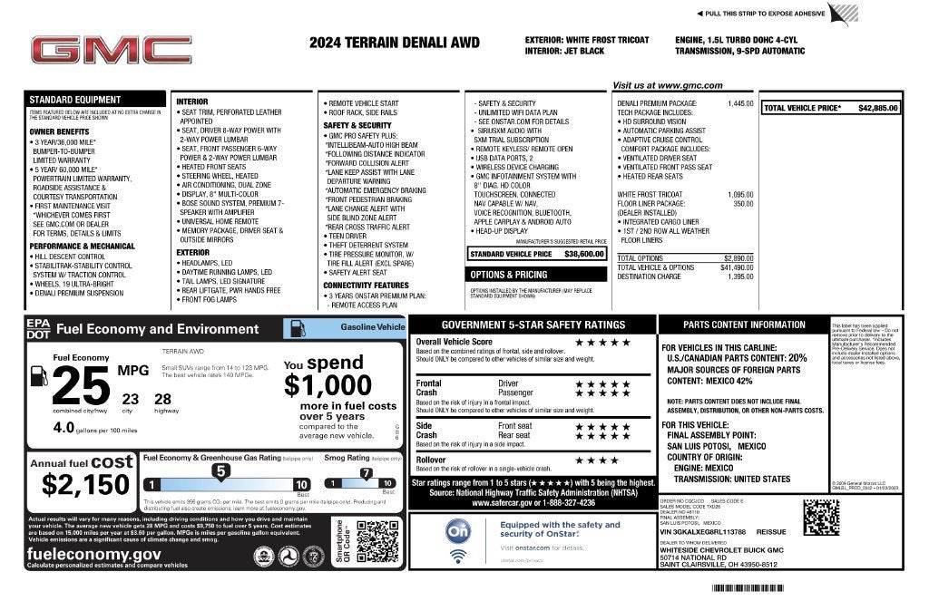 2024 GMC Terrain Denali