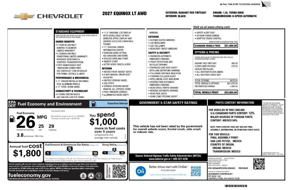 2027 Chevrolet Equinox LT