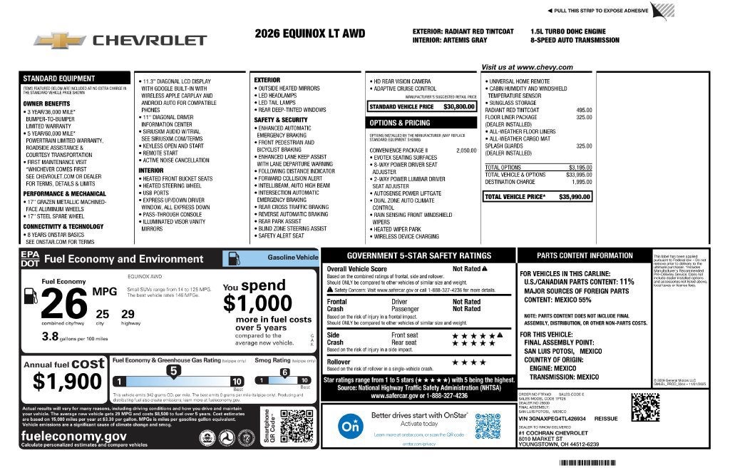2026 Chevrolet Equinox LT