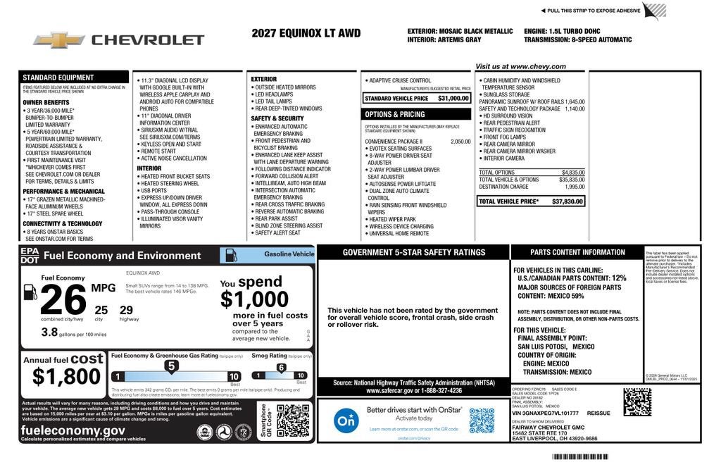 2027 Chevrolet Equinox LT