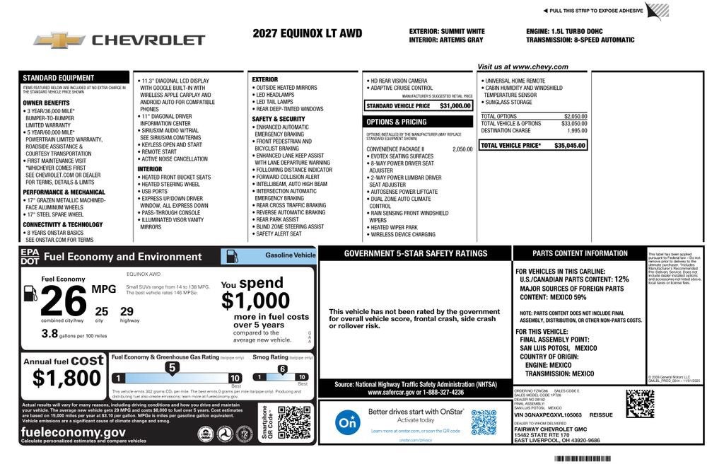 2027 Chevrolet Equinox LT