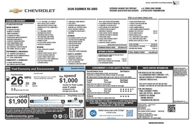 2026 Chevrolet Equinox RS