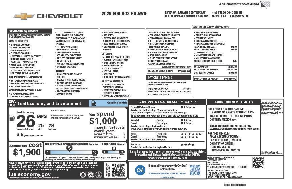 2026 Chevrolet Equinox RS