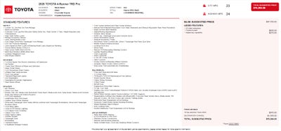 2026 Toyota 4Runner Hybrid TRD Pro