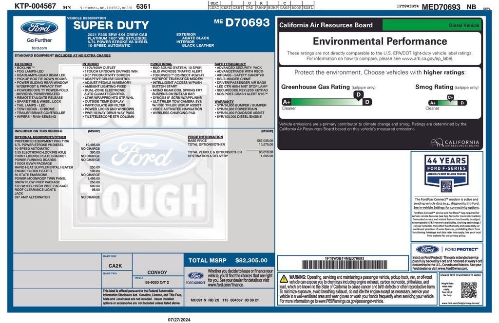 2021 Ford F-350 Platinum
