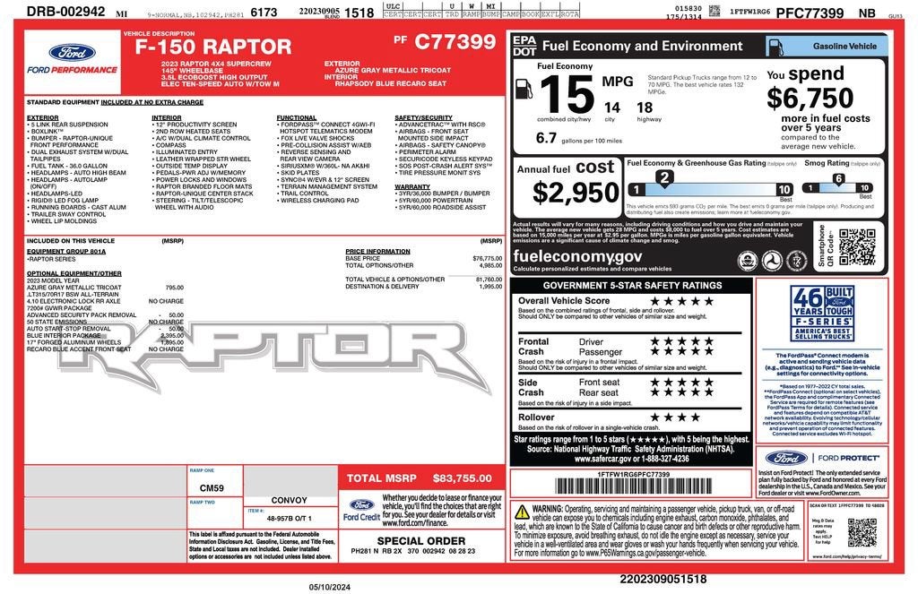 2023 Ford F-150 Raptor