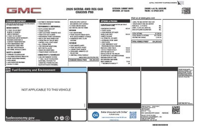 2026 GMC Sierra 3500 HD Chassis Cab Pro