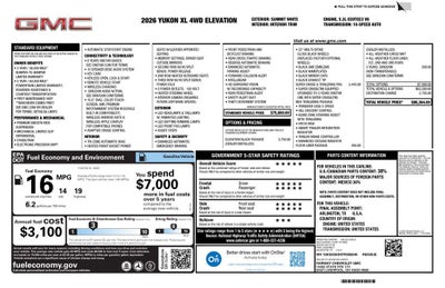 2026 GMC Yukon XL Elevation