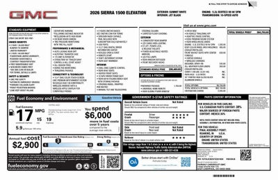 2026 GMC Sierra 1500 Elevation