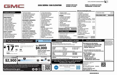 2026 GMC Sierra 1500 Elevation