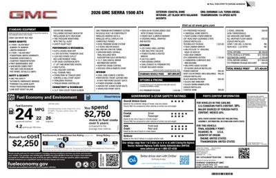 2026 GMC Sierra 1500 AT4