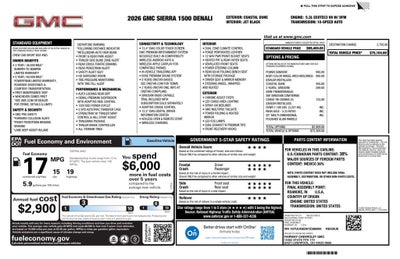 2026 GMC Sierra 1500 Denali